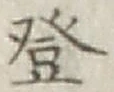 Chữ 登