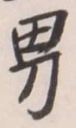 글자 男