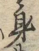 身の位置