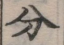 分の位置