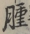 文字腫