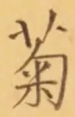 글자 菊