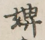 婢の位置