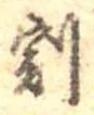 割の位置