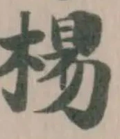 楊の位置
