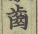 文字齒