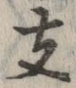 支の位置