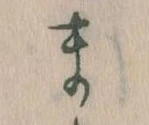 まの位置