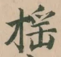揺の位置