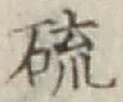 Chữ 硫