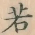 글자 若