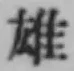 글자 雄