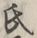 氏の位置