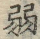 글자 弱