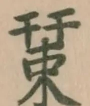 𢆞の位置