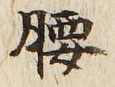 글자 腰