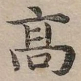高の位置