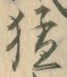 猛の位置