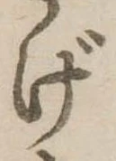 げの位置