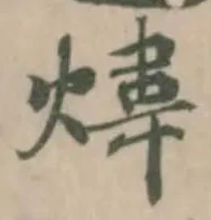煒の位置
