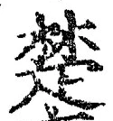 글자 楚