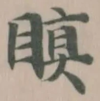 瞋の位置