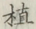 글자 植