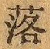 글자 落