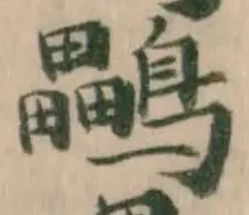 鸓の位置