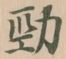 勁の位置