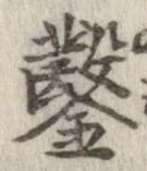 鑿の位置