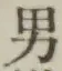 글자 男