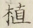 글자 植