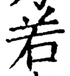 글자 若