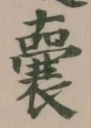 囊の位置