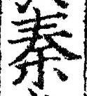 글자 秦
