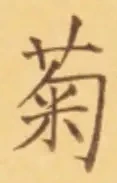 글자 菊