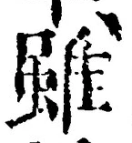 글자 雖