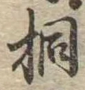 桐の位置