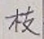 文字枝