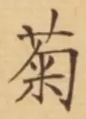 글자 菊