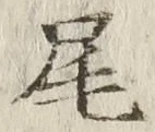 글자 尾
