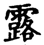 글자 露