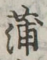 蒲の位置