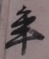 글자 年