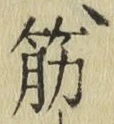 글자 筋