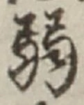 글자 弱