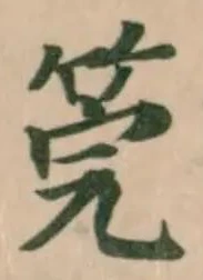 筦の位置