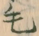 글자 毛