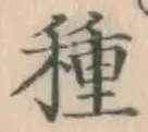 글자 種